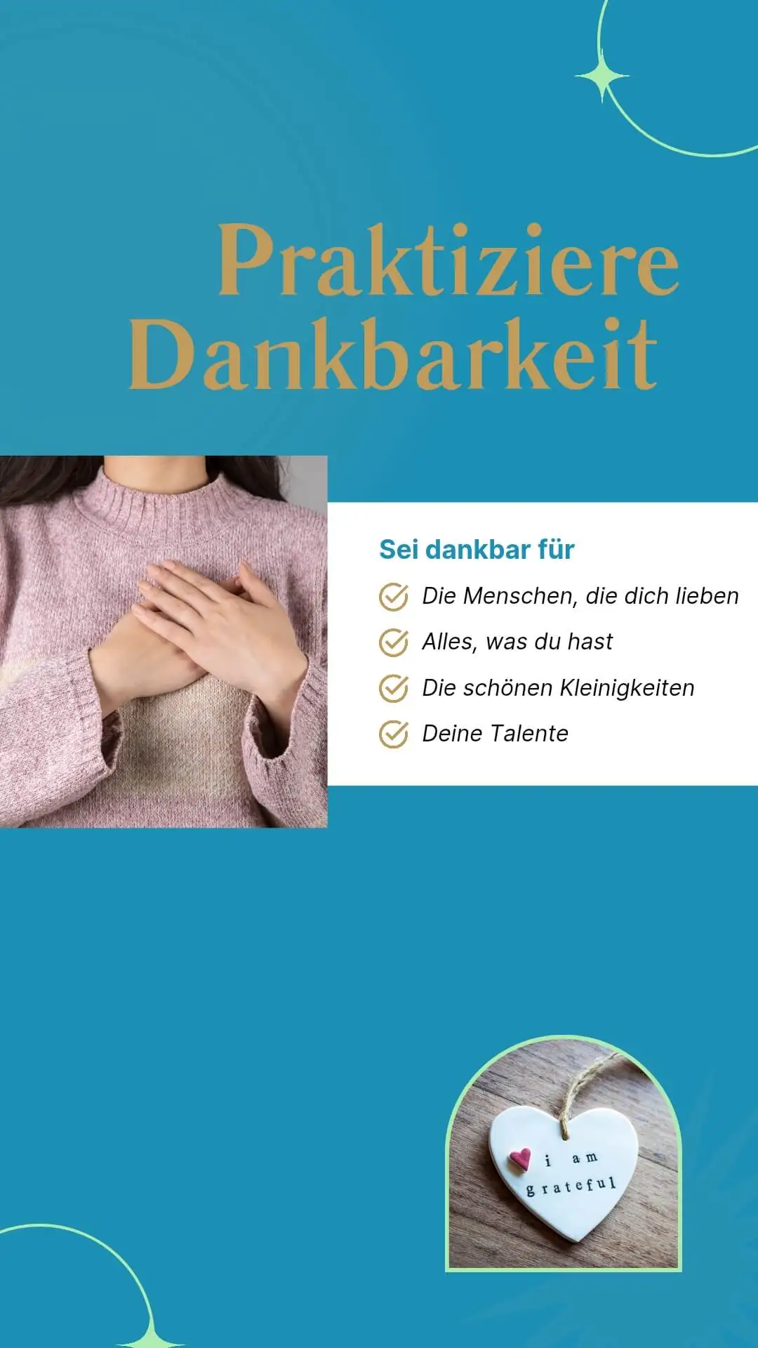 Praktiziere-Dankbarkeit